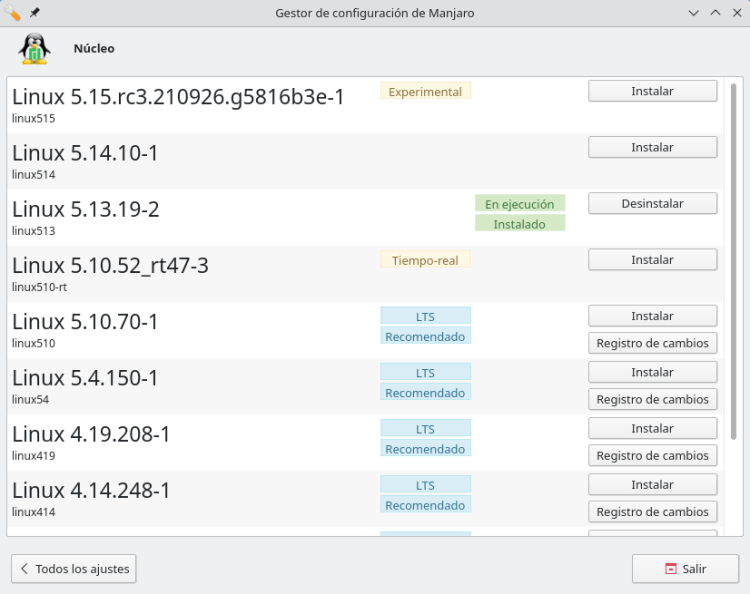 Manjaro, la mejor alternativa a Windows para jugar en Linux - MuyComputer 37 Gestor de kernels de Manjaro Linux