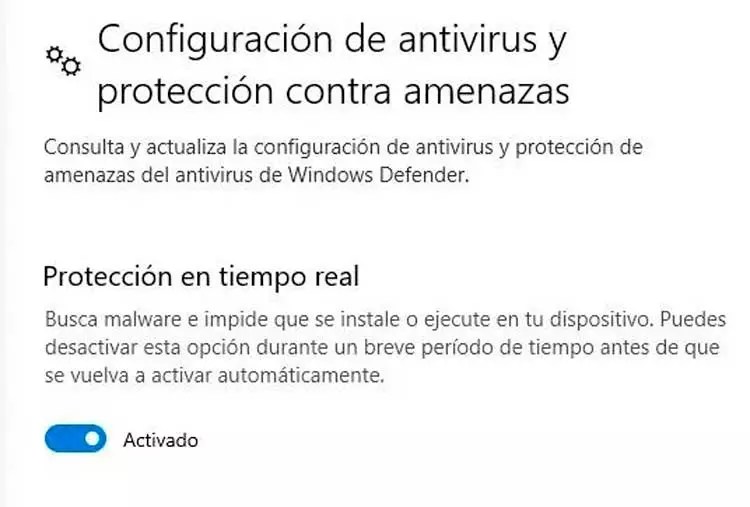 desactivar protección
